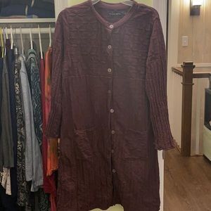 Gudrun Sjoden maroon cardigan (M)